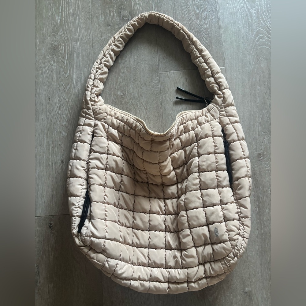 Free People Quilted Tan Shoulder Bag - Picture 5 of 7
